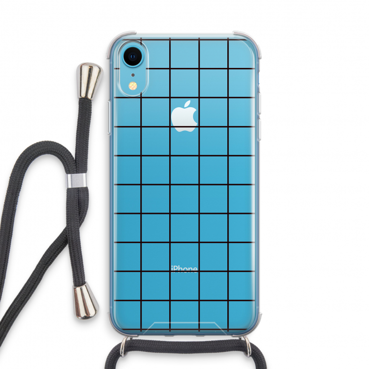 Rooster: iPhone XR Transparant Hoesje met koord