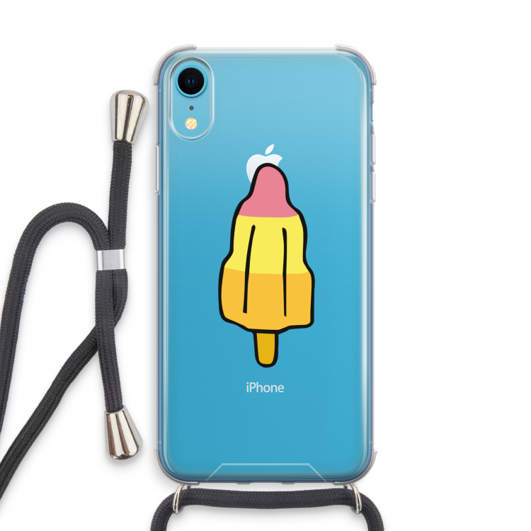 Raketijsje: iPhone XR Transparant Hoesje met koord