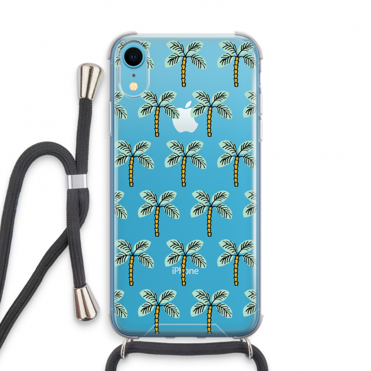 Paradise: iPhone XR Transparant Hoesje met koord