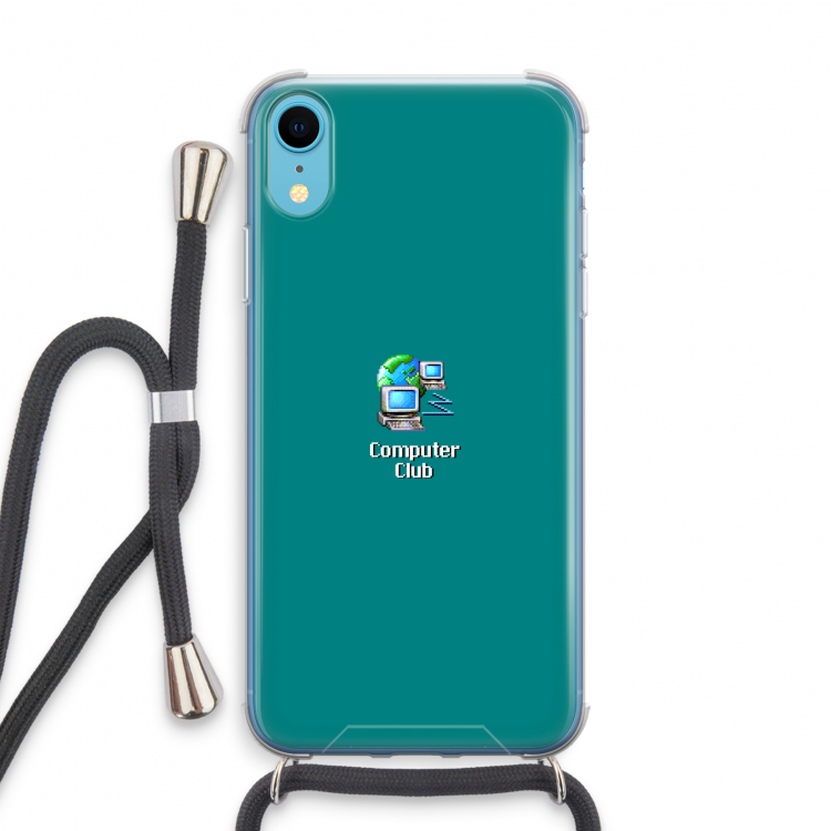 Win98: iPhone XR Transparant Hoesje met koord