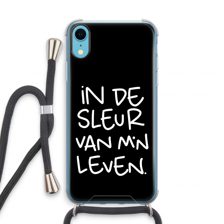 De Sleur: iPhone XR Transparant Hoesje met koord