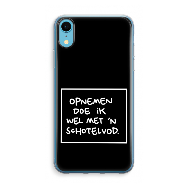 Schotelvod: iPhone XR Transparant Hoesje
