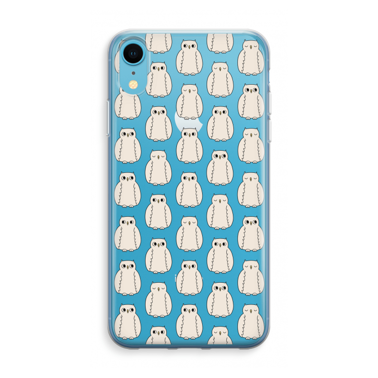 Uilen: iPhone XR Transparant Hoesje