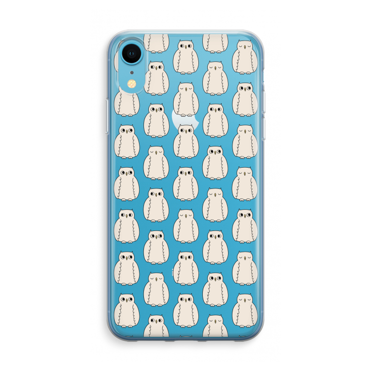 Uilen: iPhone XR Transparant Hoesje