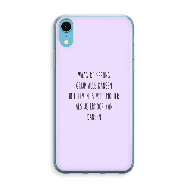 Sprong: iPhone XR Transparant Hoesje