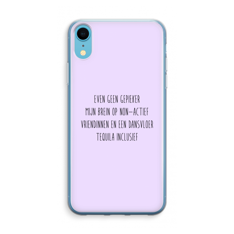 Tequila: iPhone XR Transparant Hoesje