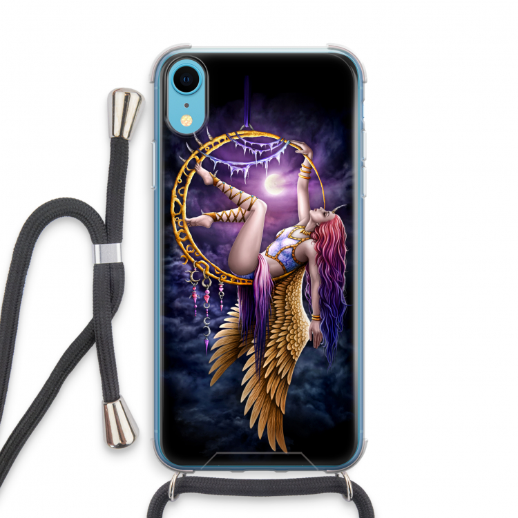 Aerial Angel: iPhone XR Transparant Hoesje met koord