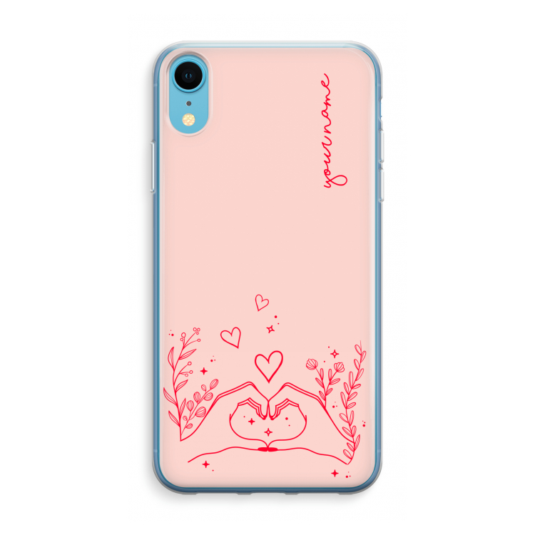 Love is in the air: iPhone XR Transparant Hoesje