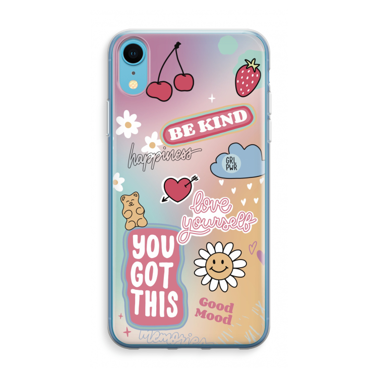 Positivity: iPhone XR Transparant Hoesje