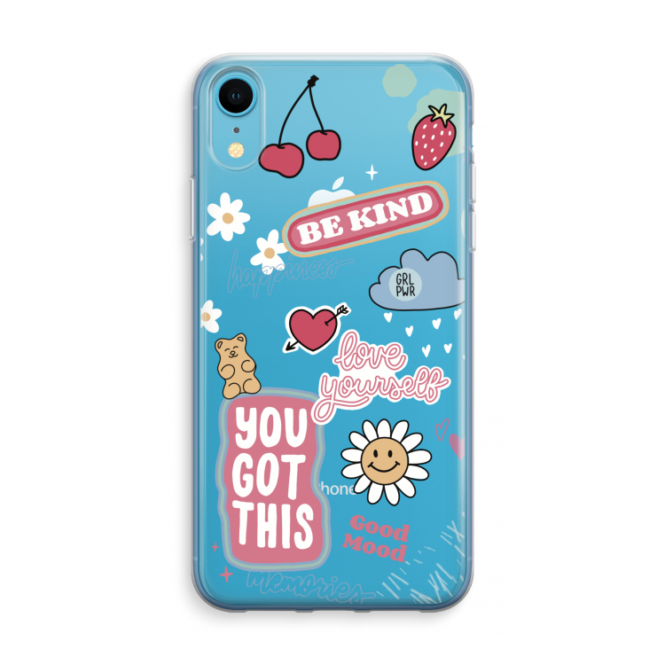 Positivity: iPhone XR Transparant Hoesje