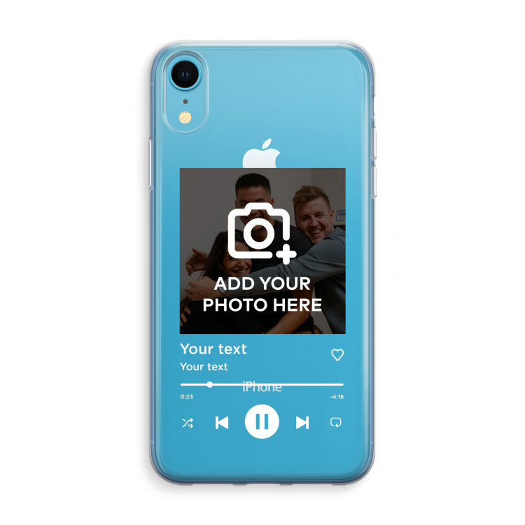 Music Player: iPhone XR Transparant Hoesje