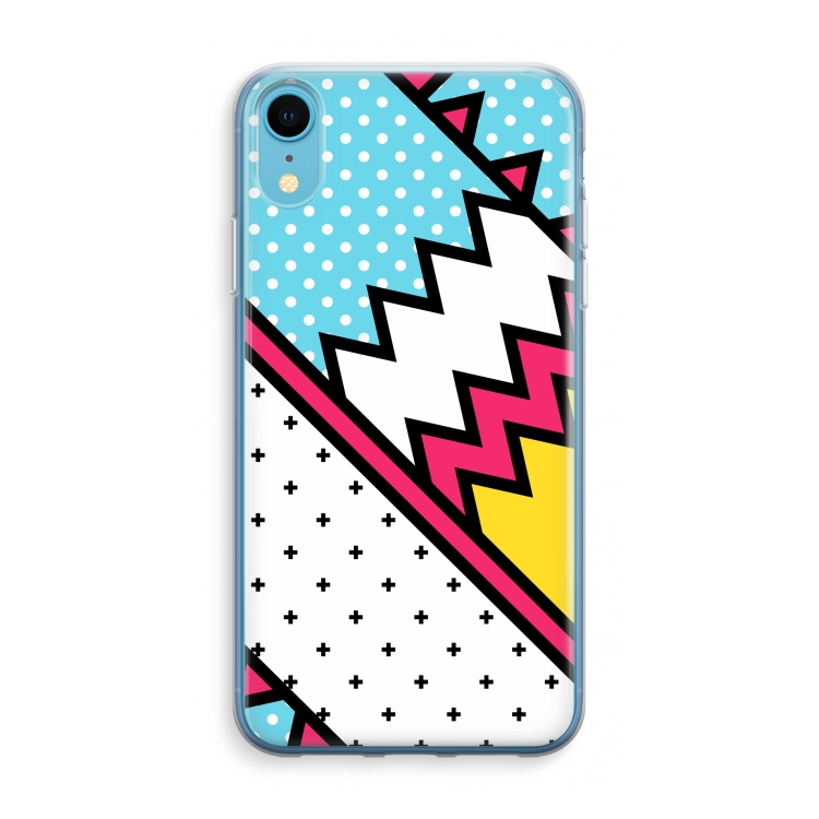 Pop Art #2: iPhone XR Transparant Hoesje