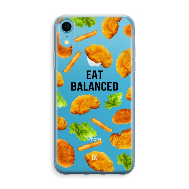 Eat Balanced: iPhone XR Transparant Hoesje