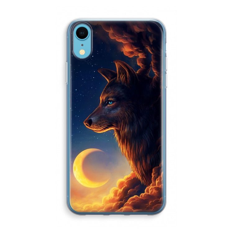Night Guardian: iPhone XR Transparant Hoesje