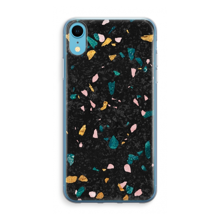 Terrazzo N°10: iPhone XR Transparant Hoesje