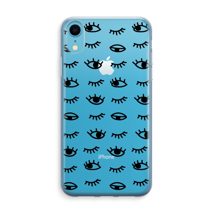 Eye pattern #2: iPhone XR Transparant Hoesje
