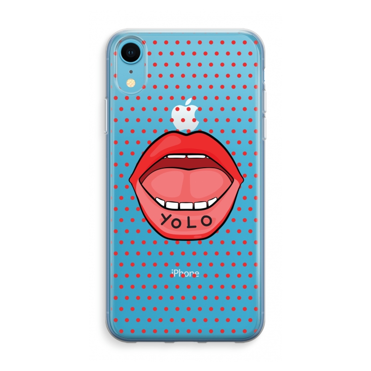 Yolo Denise: iPhone XR Transparant Hoesje