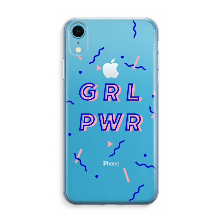 GRL PWR: iPhone XR Transparant Hoesje
