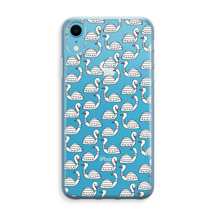 Zwanen: iPhone XR Transparant Hoesje