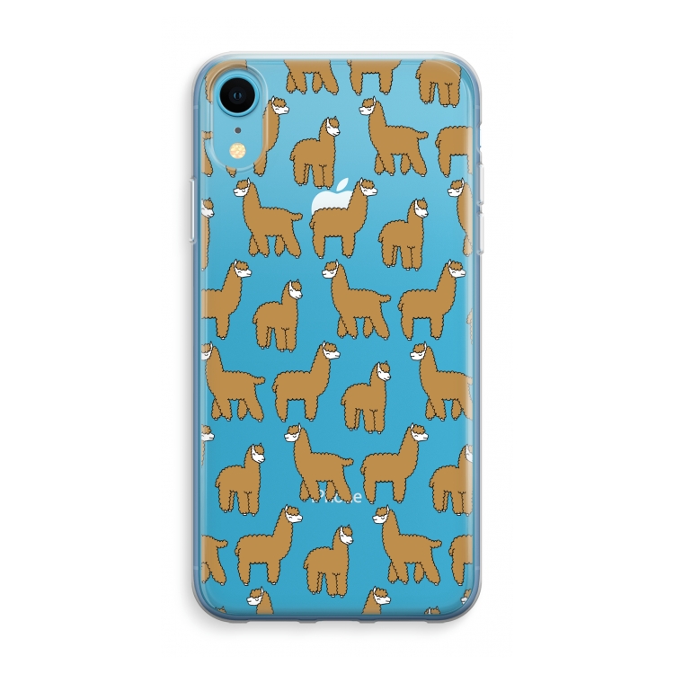 Alpacas: iPhone XR Transparant Hoesje