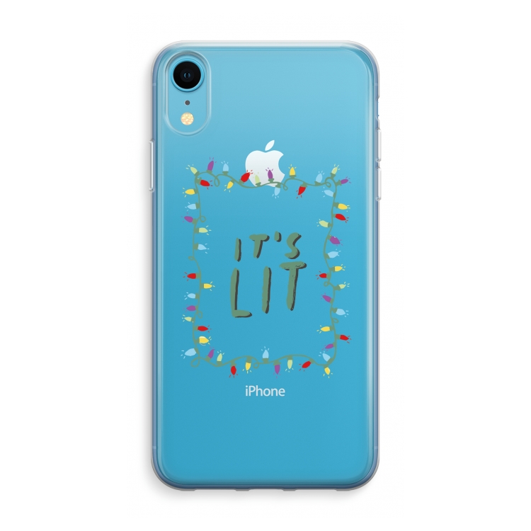It's Lit: iPhone XR Transparant Hoesje