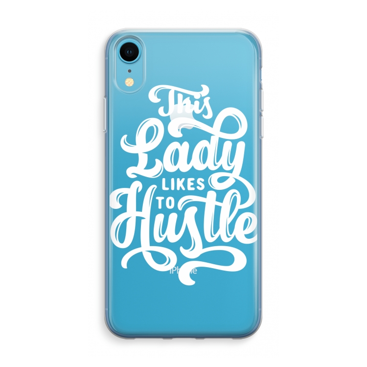 Hustle Lady: iPhone XR Transparant Hoesje