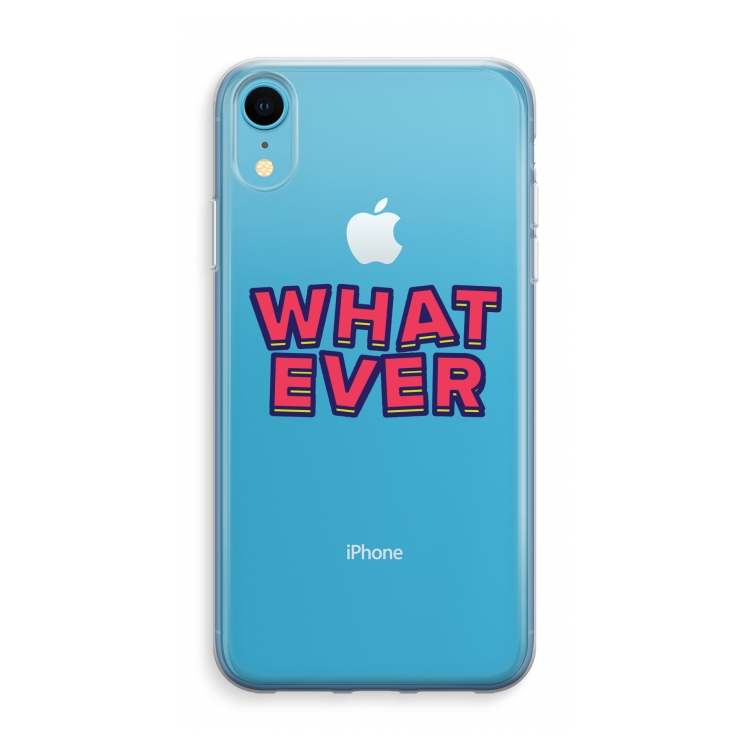 Whatever: iPhone XR Transparant Hoesje