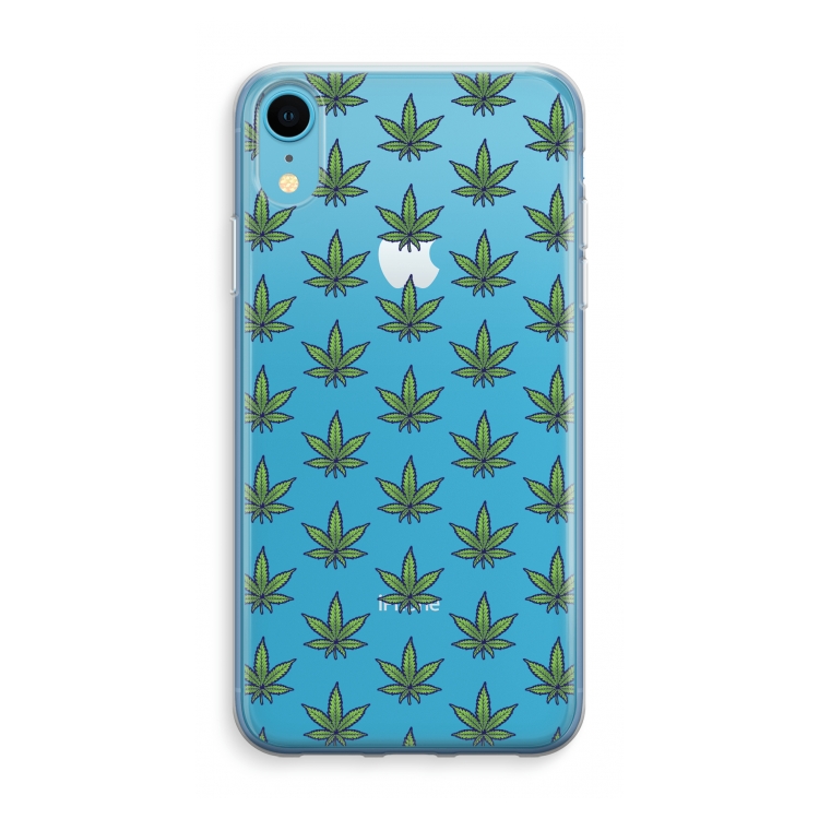 Weed: iPhone XR Transparant Hoesje