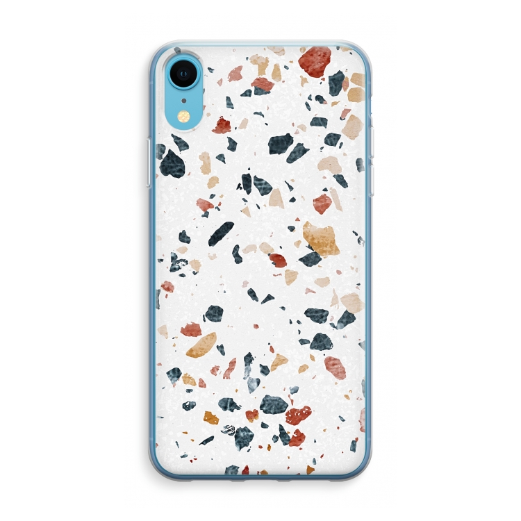 Terrazzo N°4: iPhone XR Transparant Hoesje