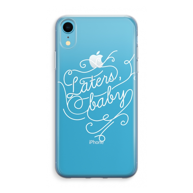 Laters, baby: iPhone XR Transparant Hoesje