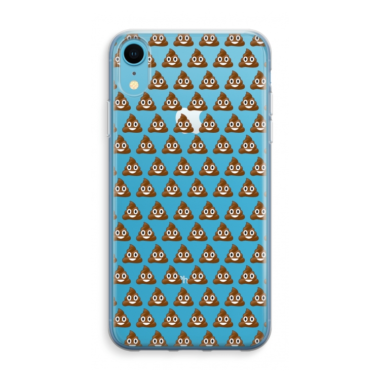 Poop emoji: iPhone XR Transparant Hoesje