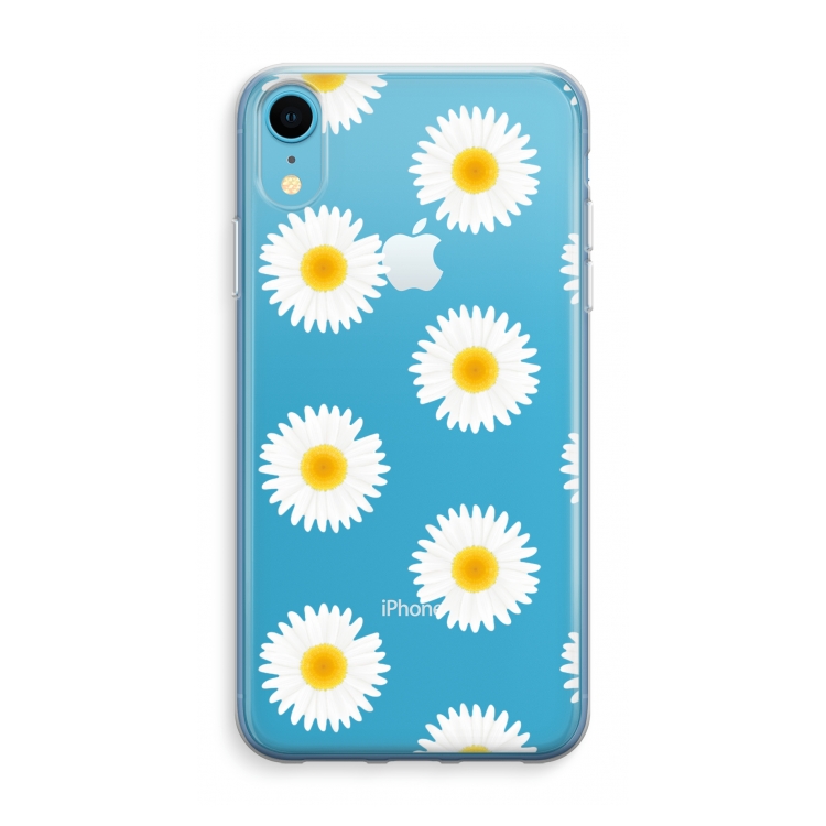 Margrietjes: iPhone XR Transparant Hoesje