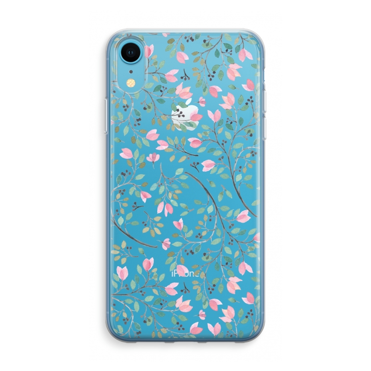 Sierlijke bloemen: iPhone XR Transparant Hoesje