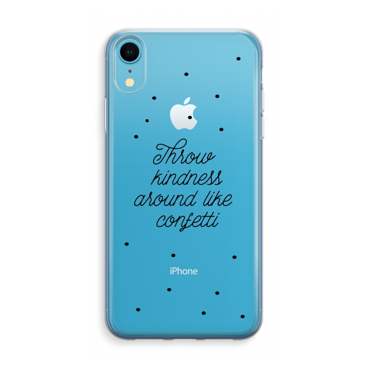 Confetti: iPhone XR Transparant Hoesje