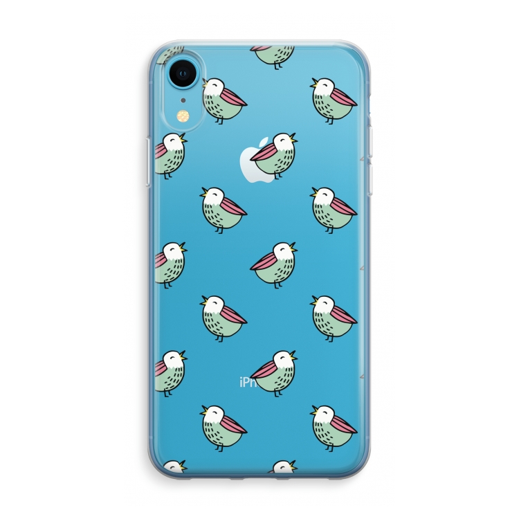Vogeltjes: iPhone XR Transparant Hoesje
