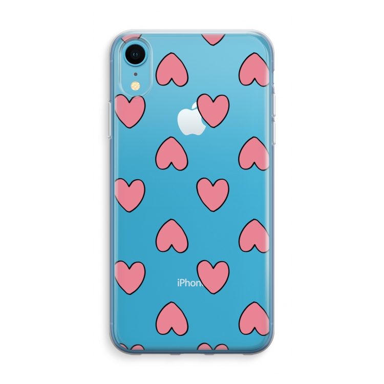 Ondersteboven verliefd: iPhone XR Transparant Hoesje