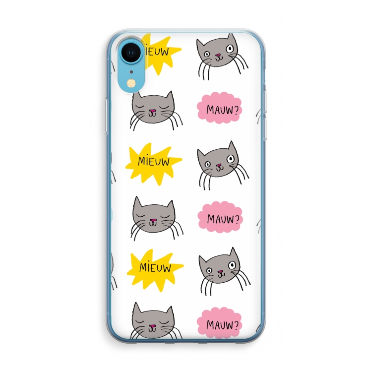 Meow: iPhone XR Transparant Hoesje