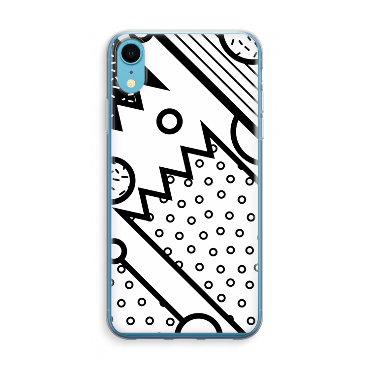 Pop Art #4: iPhone XR Transparant Hoesje