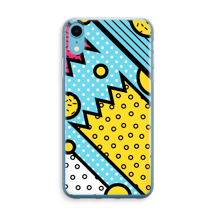 Pop Art #1: iPhone XR Transparant Hoesje