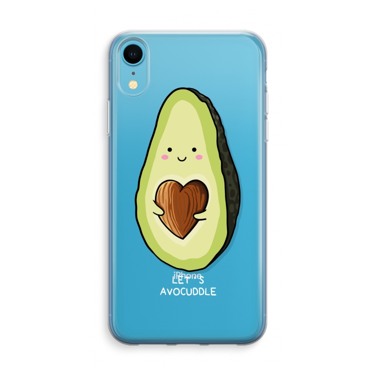 Avocuddle: iPhone XR Transparant Hoesje