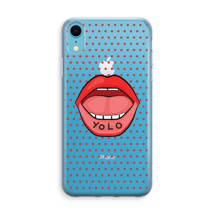 Yolo Denise: iPhone XR Transparant Hoesje