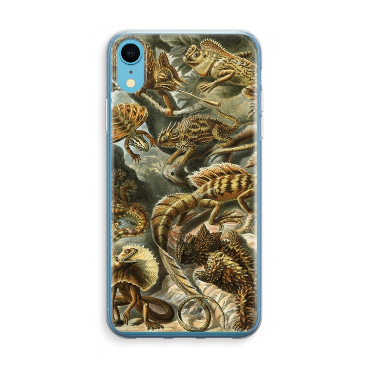 Haeckel Lacertilia: iPhone XR Transparant Hoesje