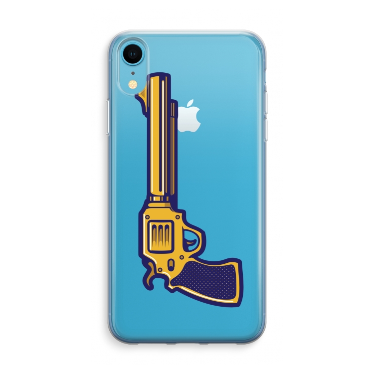 Pew Pew Pew: iPhone XR Transparant Hoesje