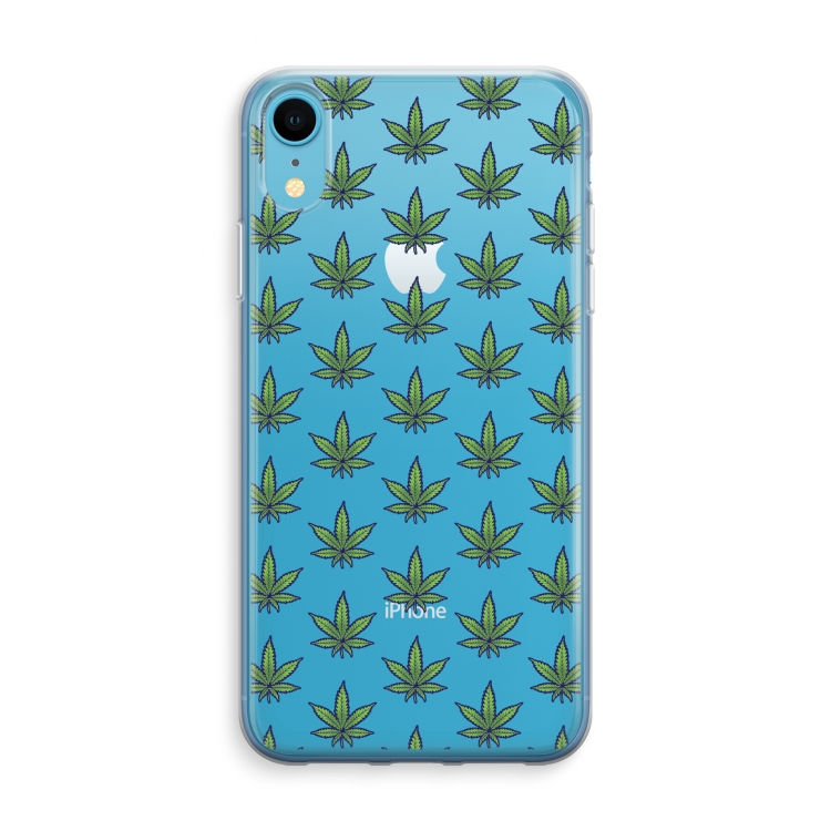 Weed: iPhone XR Transparant Hoesje