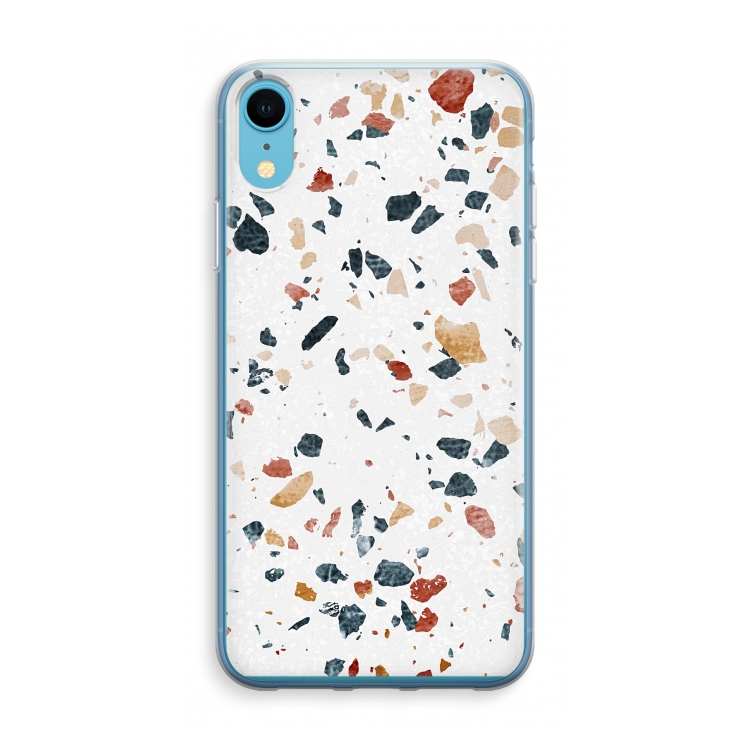 Terrazzo N°4: iPhone XR Transparant Hoesje