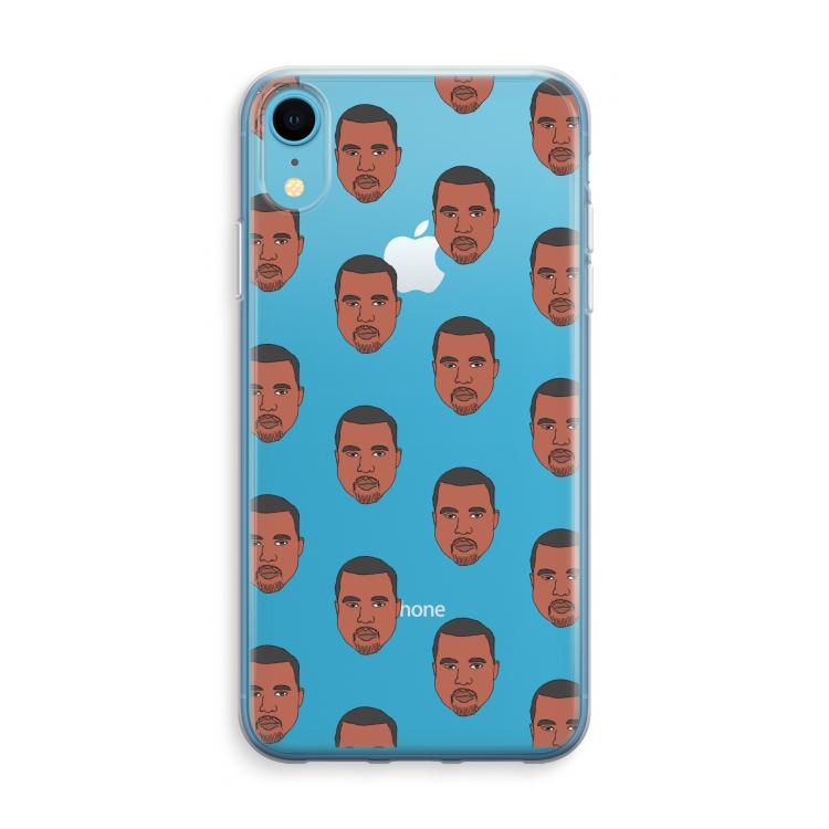 Kanye Call Me?: iPhone XR Transparant Hoesje
