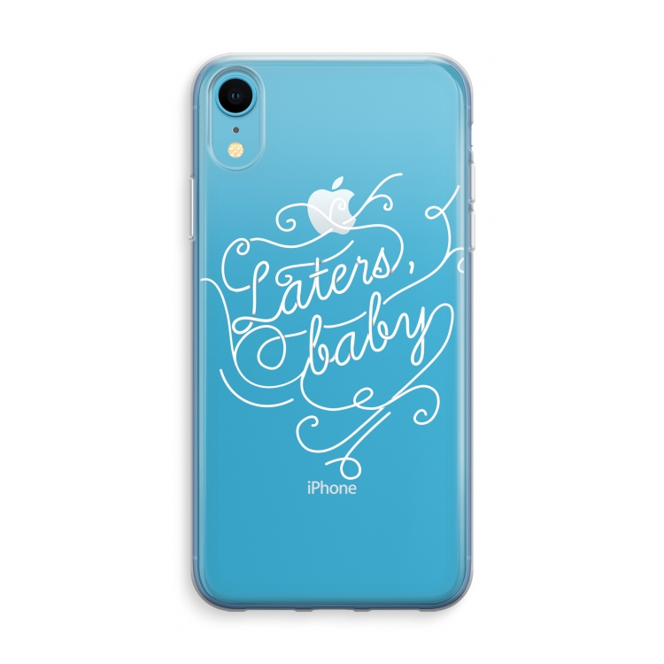 Laters, baby: iPhone XR Transparant Hoesje
