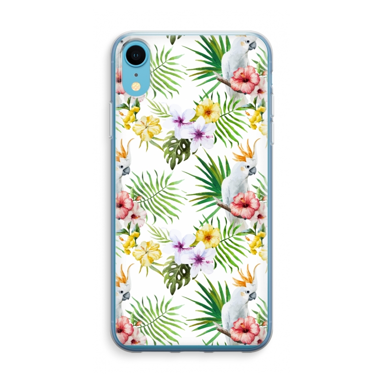 Gele kuif: iPhone XR Transparant Hoesje