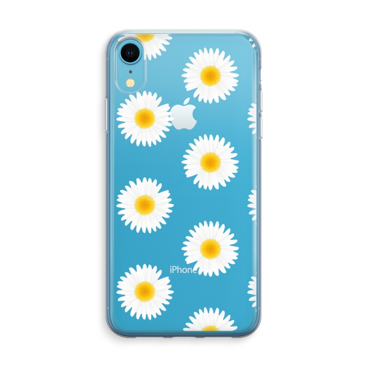 Margrietjes: iPhone XR Transparant Hoesje