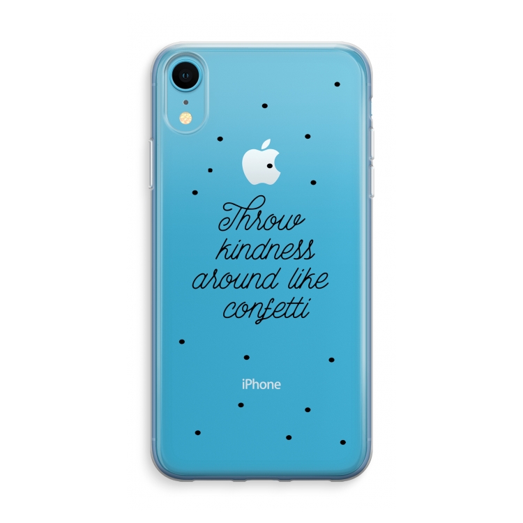 Confetti: iPhone XR Transparant Hoesje